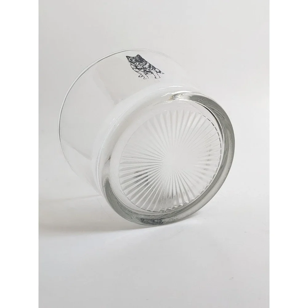 Vintage‎ Sacramento Dog Training Club Glass Ice Bucket German Shepherd Graphic